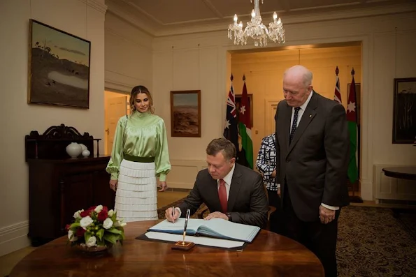 Queen Rania are on an official visit to Australia upon an invitation from Australia's Governor General Peter Cosgrove