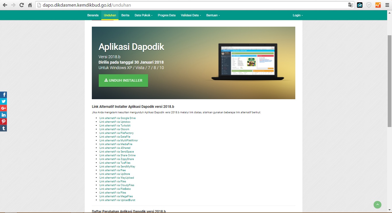 Cara Mendownload Profil Sekolah Di Dapodik 2018 Cara
