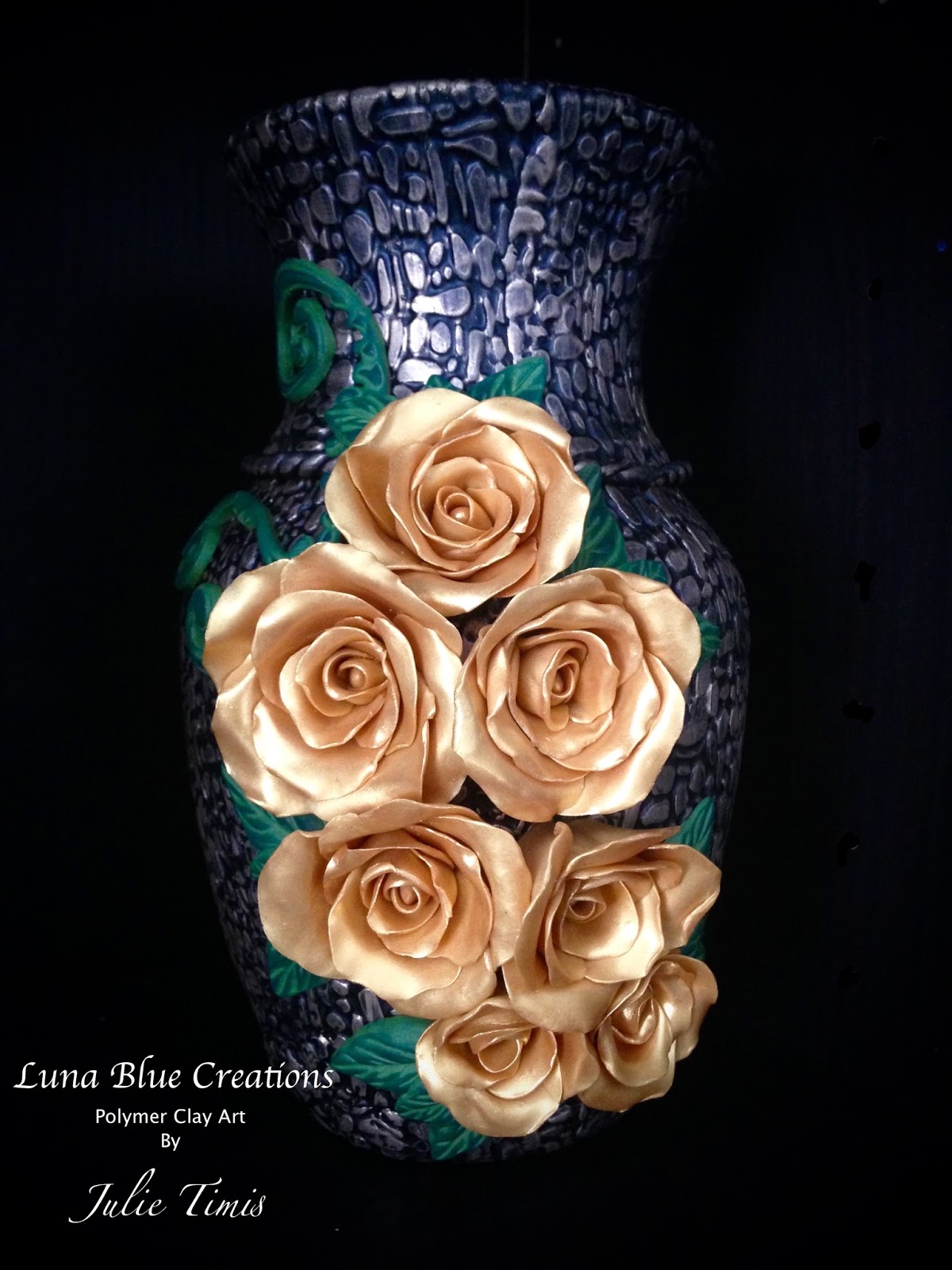 Luna Blue Creations: Polymer Clay Vases