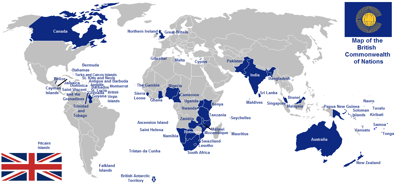 Содружество какие страны входят. Британское Содружество наций. Британское Содружество карта. Карта Содружества Великобритании. Содружество наций карта.