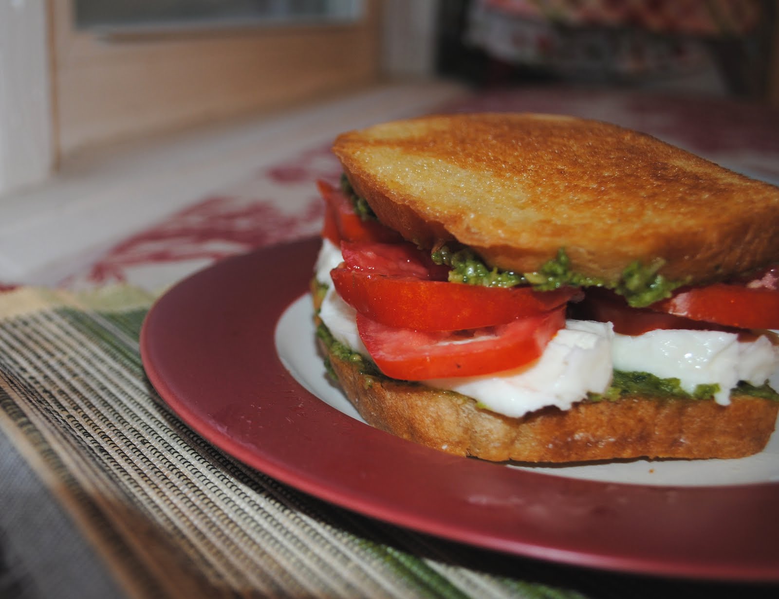 Homemade Basil Pesto, Tomato, and Mozzarella Sandwiches NeighborFood