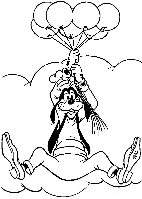 Disney Goofy Coloring Pages title=
