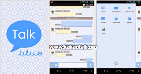 Cambia el diseño de Kakao con Kakao Talk Theme Baby Blue para Android