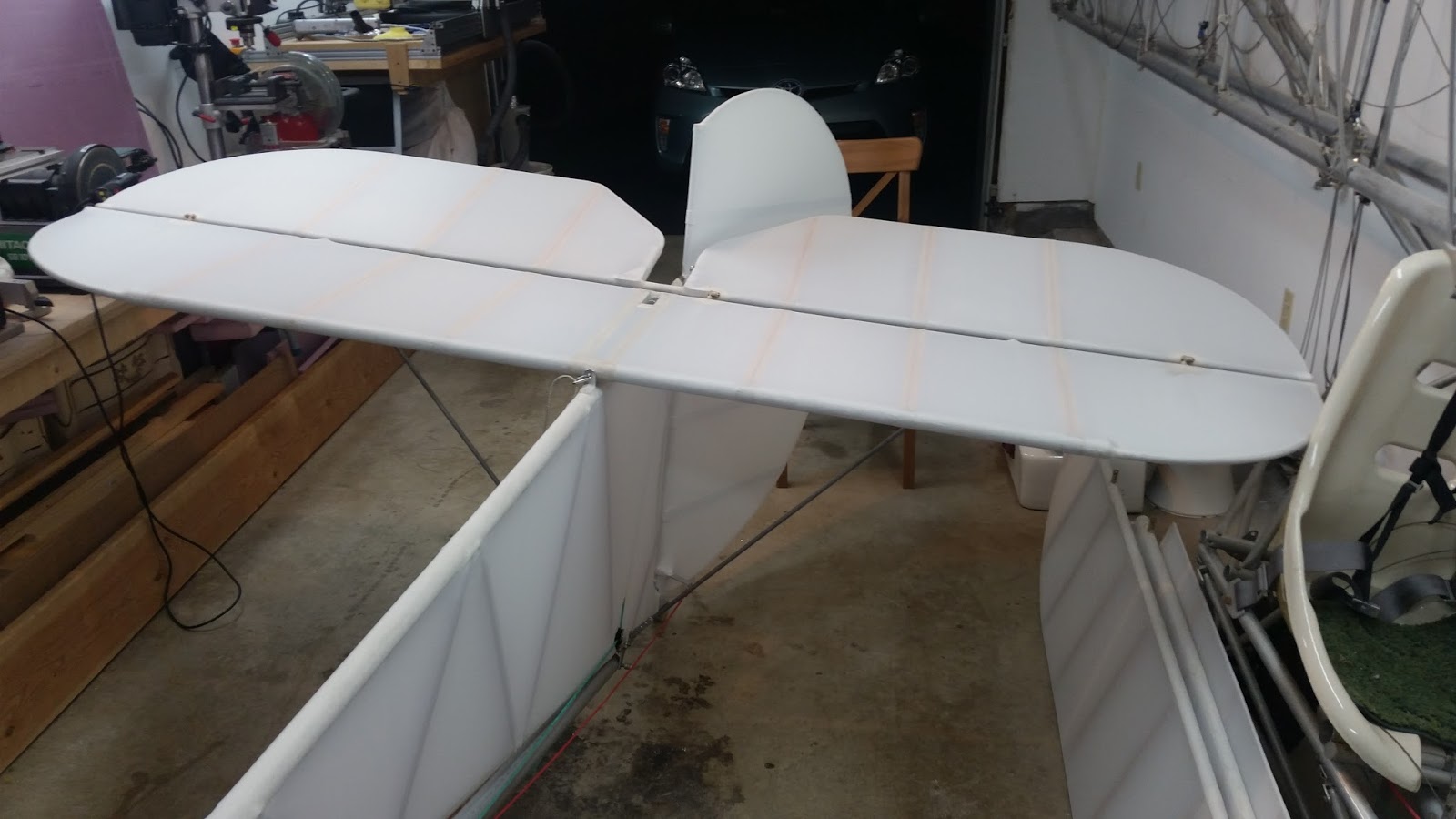 Building adventures of an Ultralight Glider Tail covering