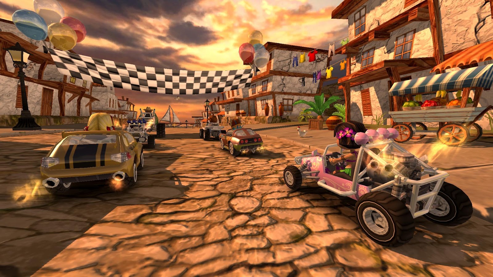 Beach Buggy Racing Mod Apk Unlimited Coins v1.2.14 Terbaru