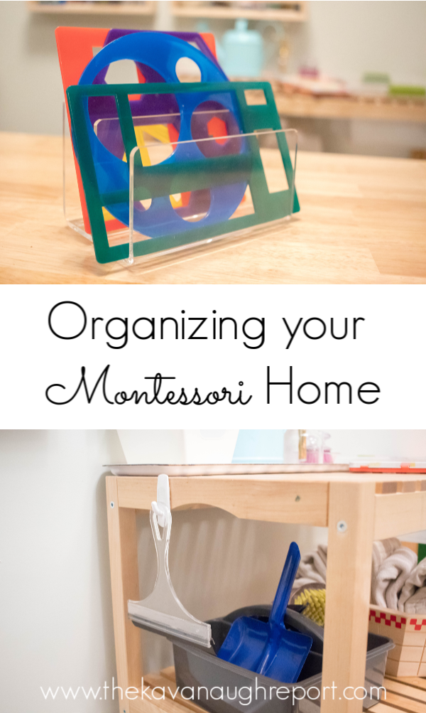 Types of organization solutions for Montessori homes - easy ways to organization and accessibility of your spaces.