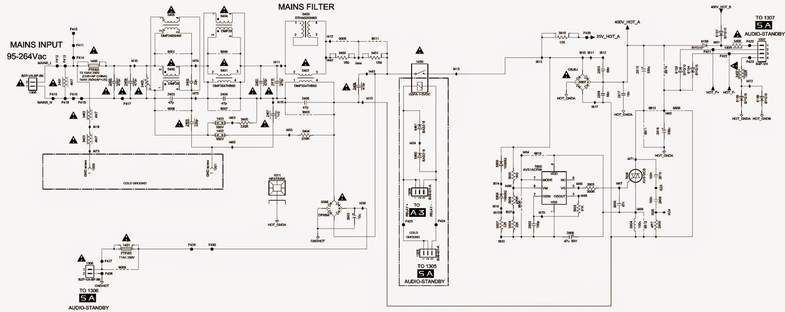 Electro help PHILIPS 42" LCD TV POWER SUPPLY SCHEMATIC