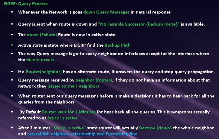 EIGRP Query Process (Stub Configuration) (CCNP Part 5) | Best Cisco ...