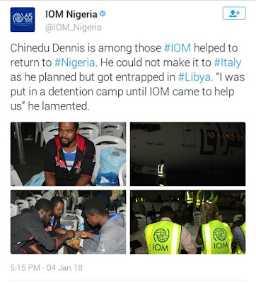 Nigerian returnee, Chinedu laments after he couldn