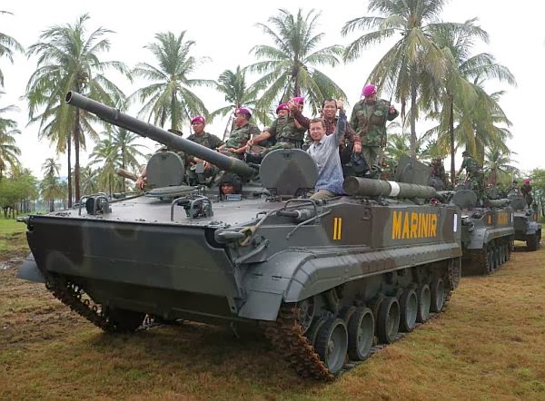37 Tank Amfibi BMP-3F Perkuat Korps Marinir TNI AL