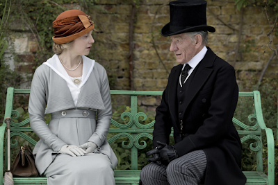 Hattie Morahan and Ian McKellen in Mr. Holmes