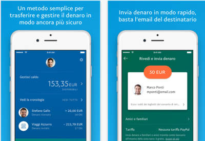 pagare dal cellulare app paypal android iphone