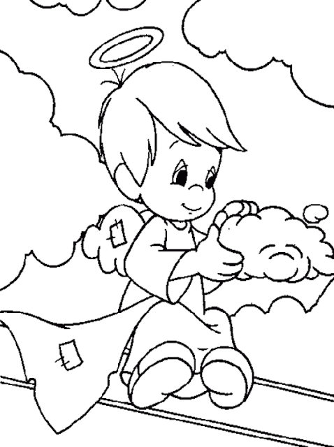 Kids Page: Angel Coloring Pages