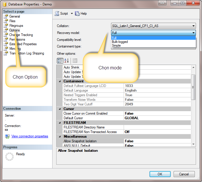 Cách phân biệt giữa các loại Recovery Model trong MSSQL Server ~ Phương ...