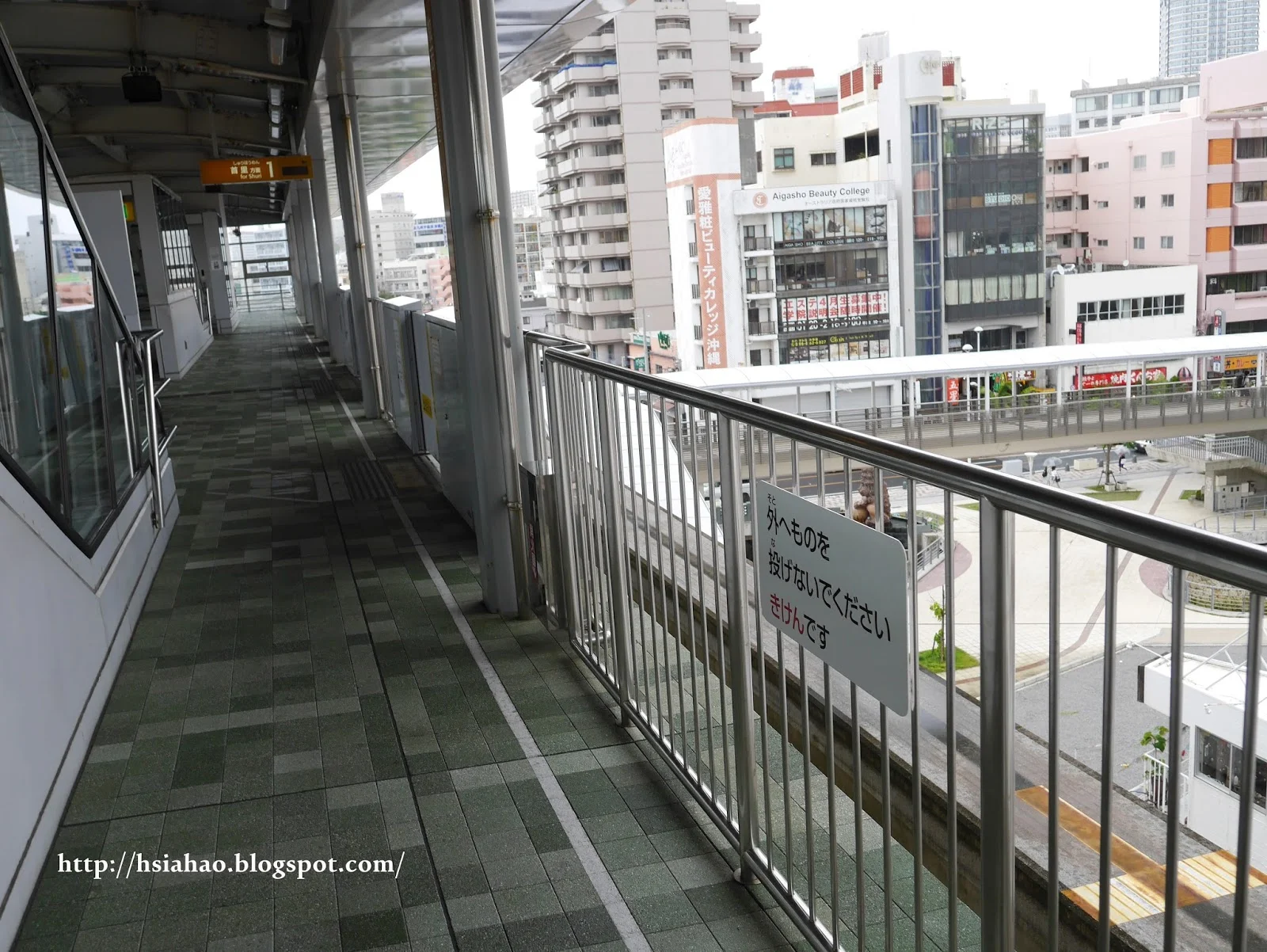 沖繩-電車交通-單軌電車-電車站-月台-自由行-旅遊-旅行-Okinawa-yui-rail- transport-train