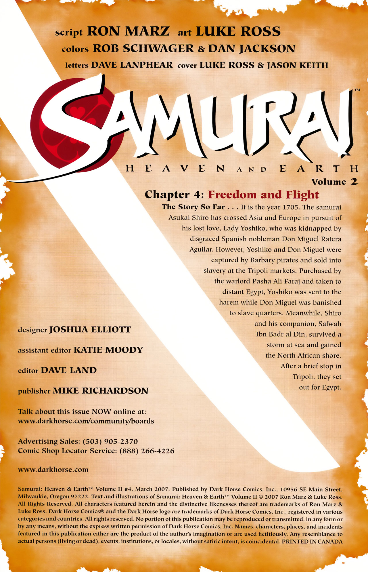 Samurai: Heaven and Earth (2006) issue 4 - Page 2