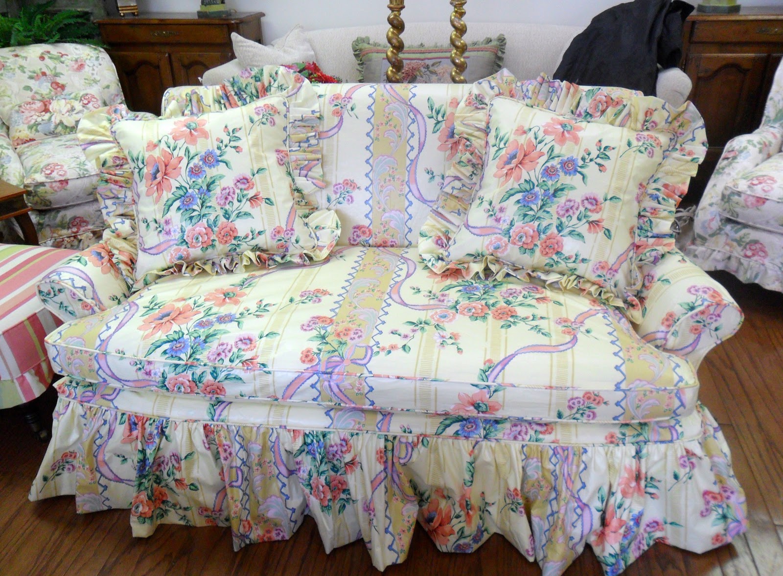 Custom Made Slipcovers Loveseats