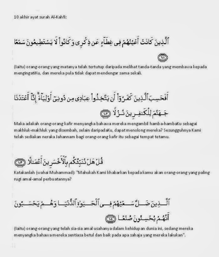 Kelebihan Menghafal dan membaca surah Al- Kahfi  ♥Cintai 