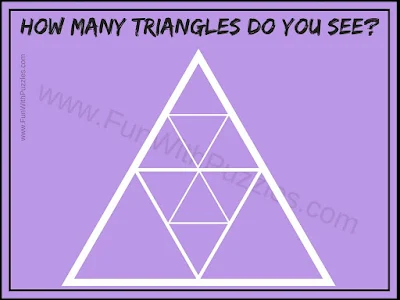 Observational Test: How Many Triangles Brain Teaser