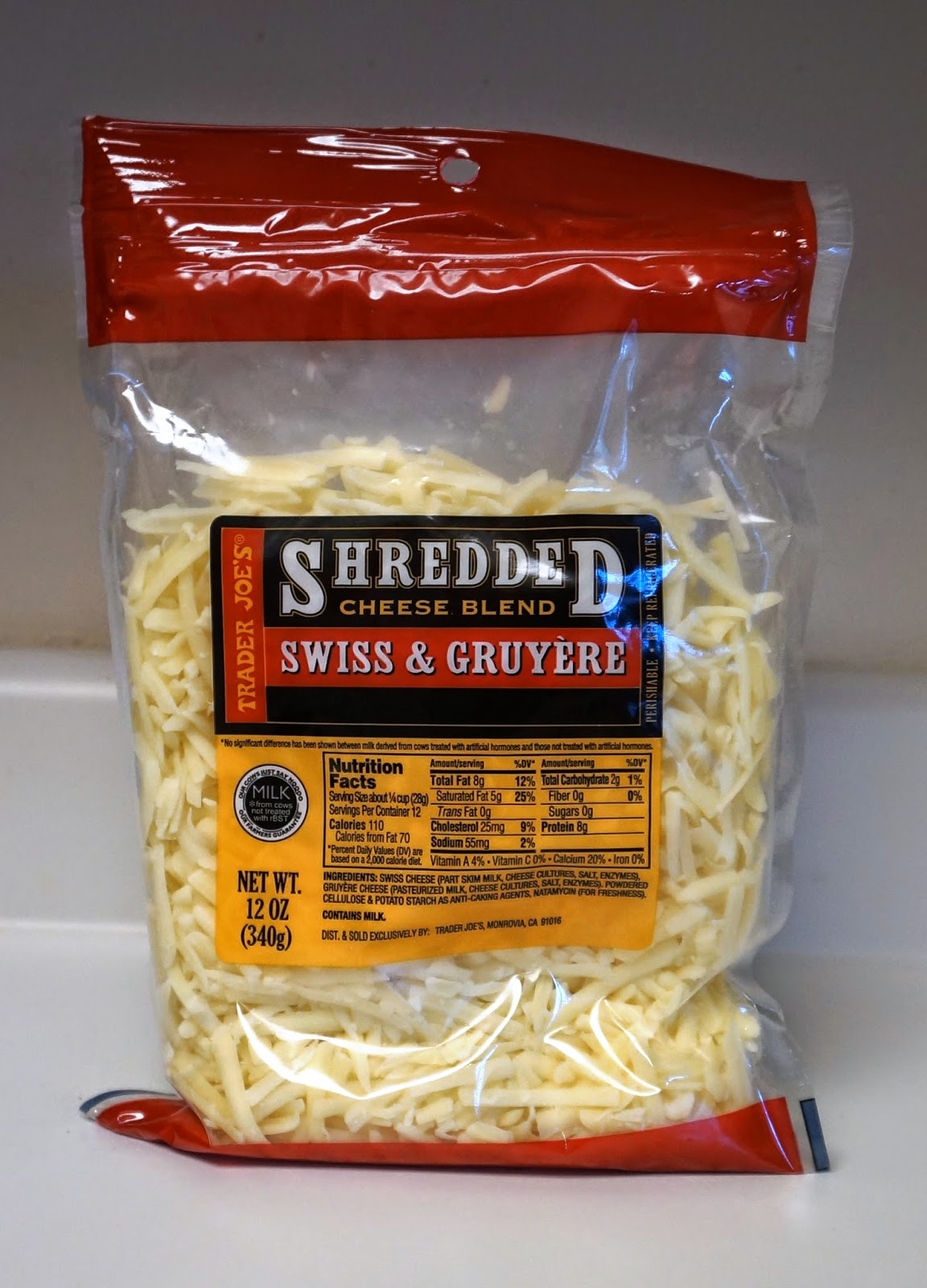 Exploring Trader Joe's Trader Joe's Shredded Cheese Blend Swiss & Gruyere