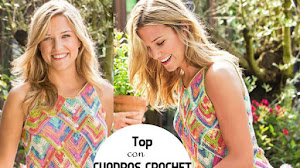 Patrones de Top Crochet de Diamantes