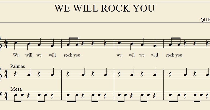 We Will Rock You übersetzung La clase de música: We will rock you