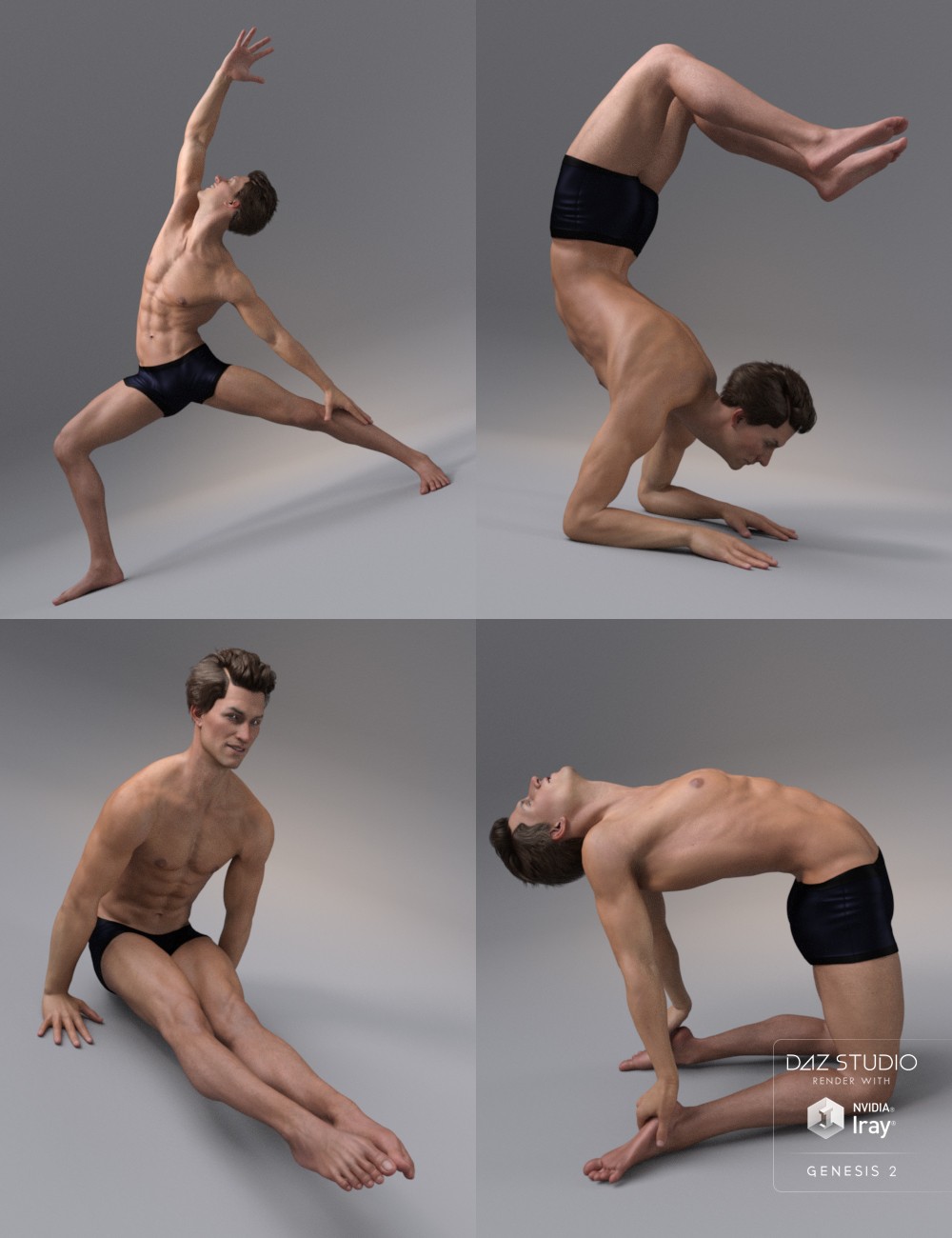 DAZ 3D - i13 Dynamic Male Poses for Genesis 2 Male.