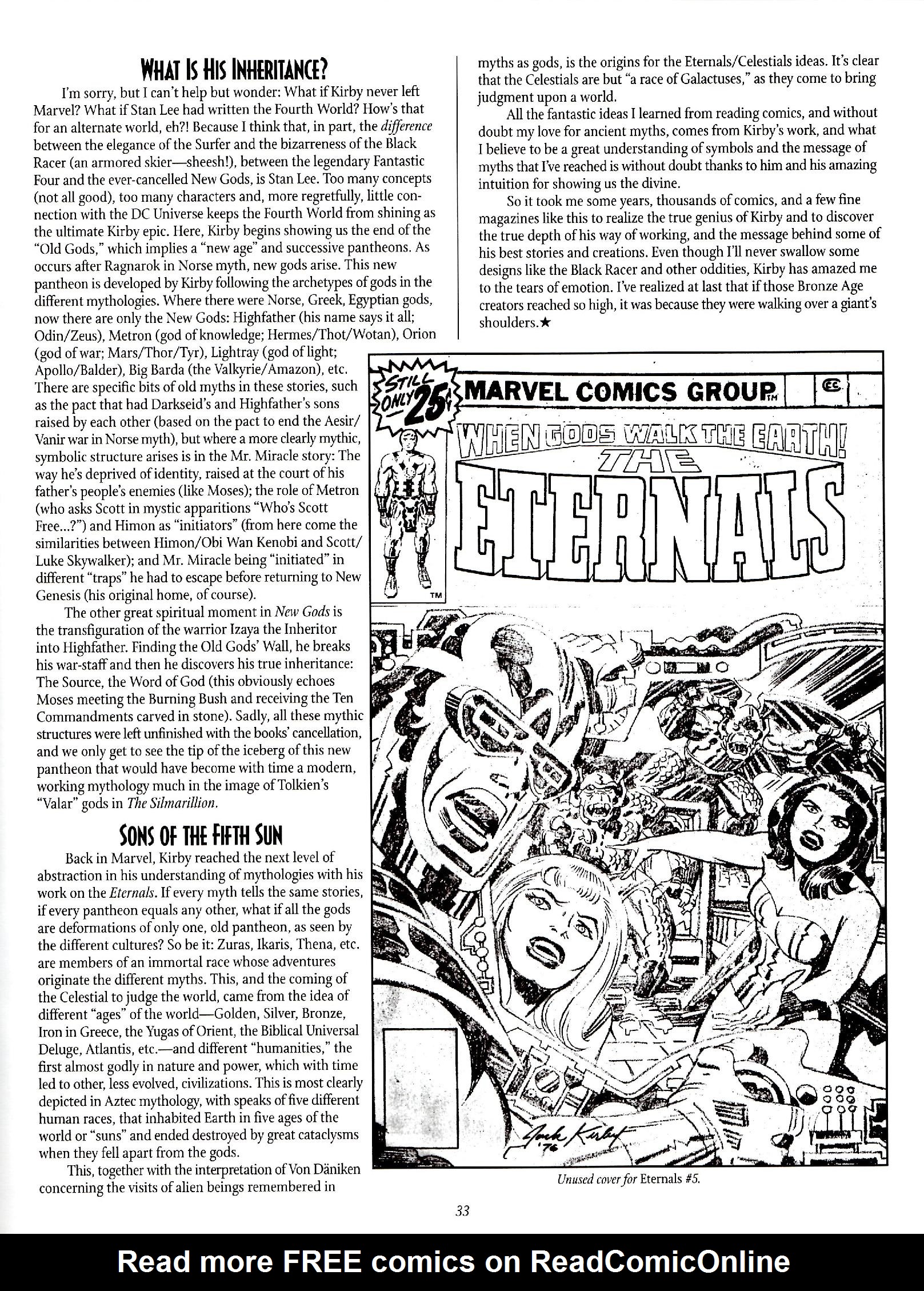 Read online The Jack Kirby Collector comic -  Issue #26 - 33