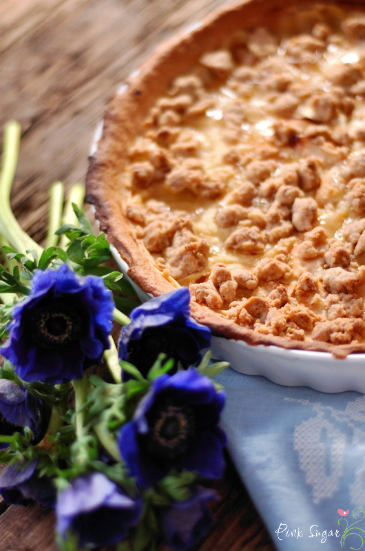 Kessy&amp;#39;s Pink Sugar: Apfeltarte mit Amarettinostreuseln