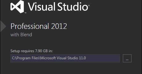 Install Visual Studio Professional 2012