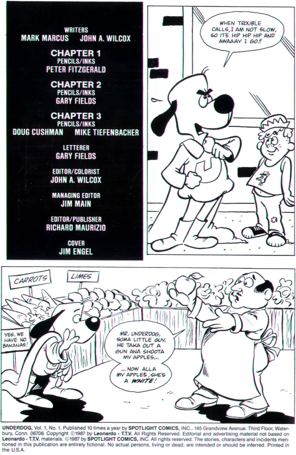 Read online Underdog (1987) comic -  Issue #1 - 2
