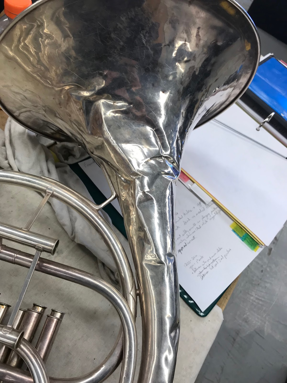 Band Instrument Repair and Wood Working Projects Conn French Horn Bell