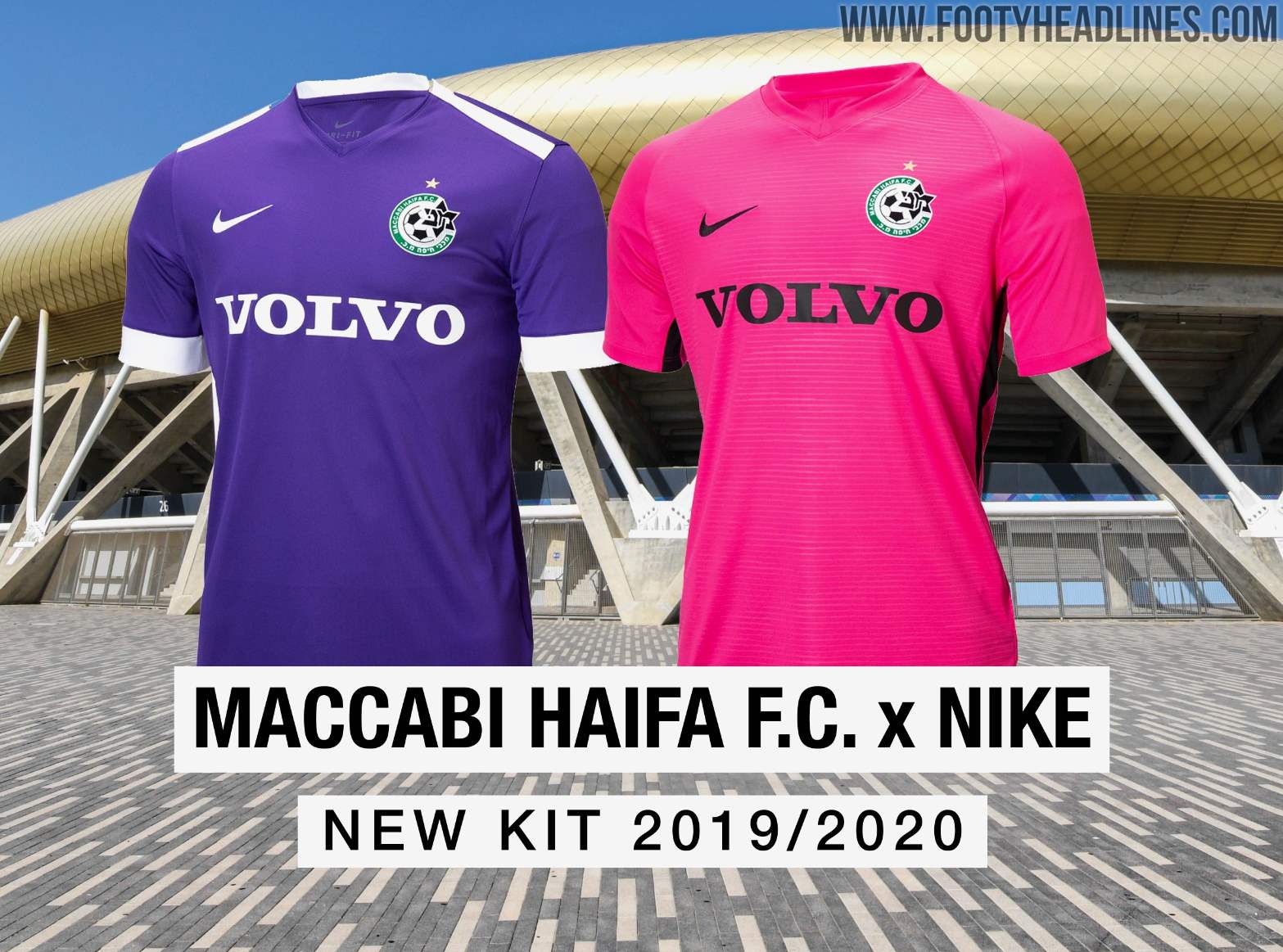 Nike Maccabi Haifa 19-20 Home, Away and Third Kits Released - Footy