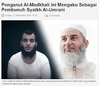 Penganut Al-Madkhali Ini Mengaku Sebagai Pembunuh Syaikh Al-Umrani - Kajian Medina