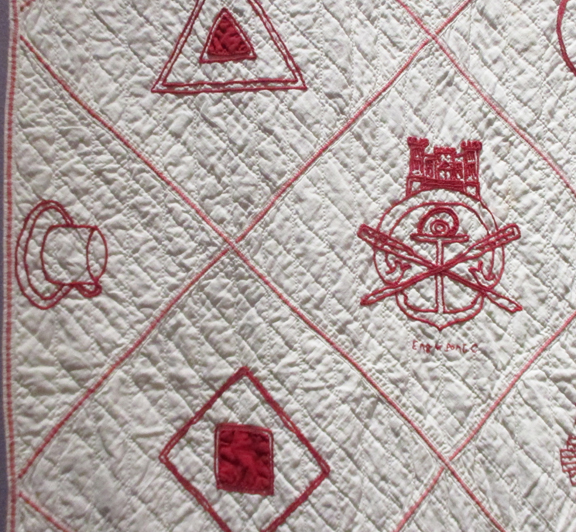 Civil War Quilts Two Redwork Quilts at the Pasadena History Museum
