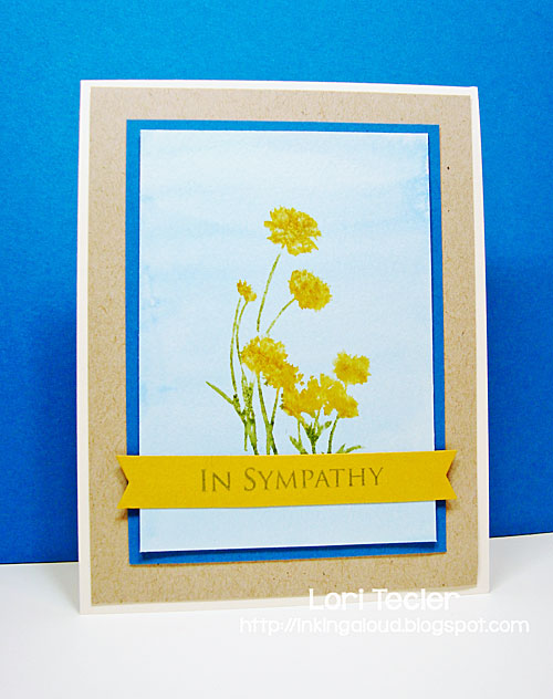 In Sympathy card-designed by Lori Tecler/Inking Aloud-stamps from The Cat's Pajamas