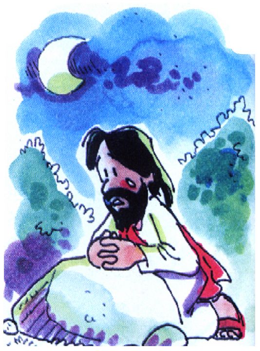 Jesús orando en el Huerto