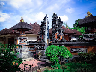 Balinese Family House Temple At The Front Of The House, Badung, Bali, Indonesia