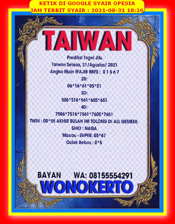 Prediksi Hongkong 31 Agustus 2021 Prediksi Angka Main