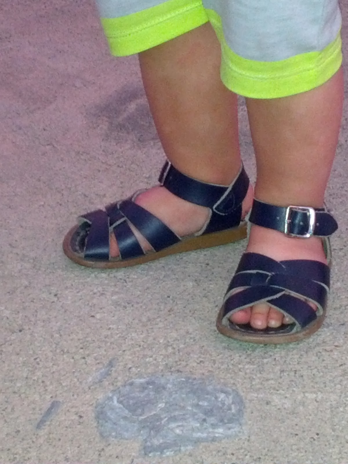 Worn sandals. Sandal Stick. Boy wearing Sandals. Shoe bound to face.