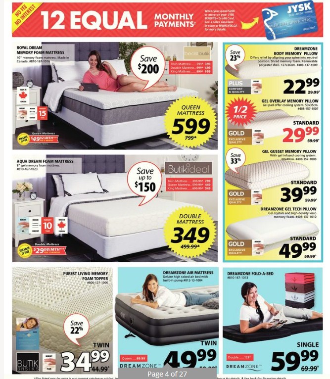 jysk ontario flyer october 26 september 01 2017 weekly flyers jysk barrie flyer