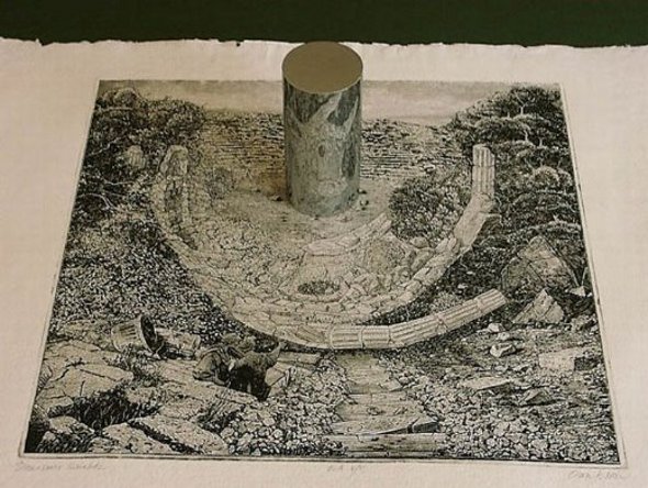 Funny Freast: Anamorphic Drawings Hidden Images Revealed