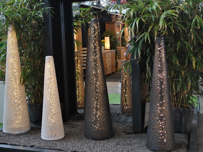 gartenbeleuchtung aus keramik gartenleuchten ambiente