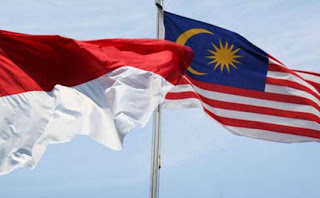 Bendera Indonesia - Malaysia