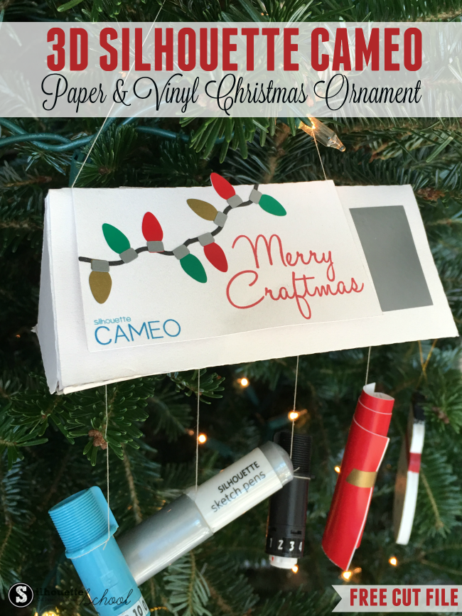 3d Silhouette Cameo Christmas Ornament And A Free Cut File