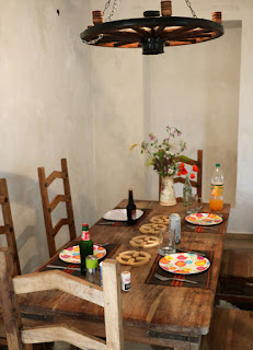 The table, dressed for dinner The table, dressed for dinner