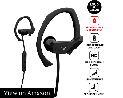 Leaf Sport Wireless Bluetooth Earphone with Mic