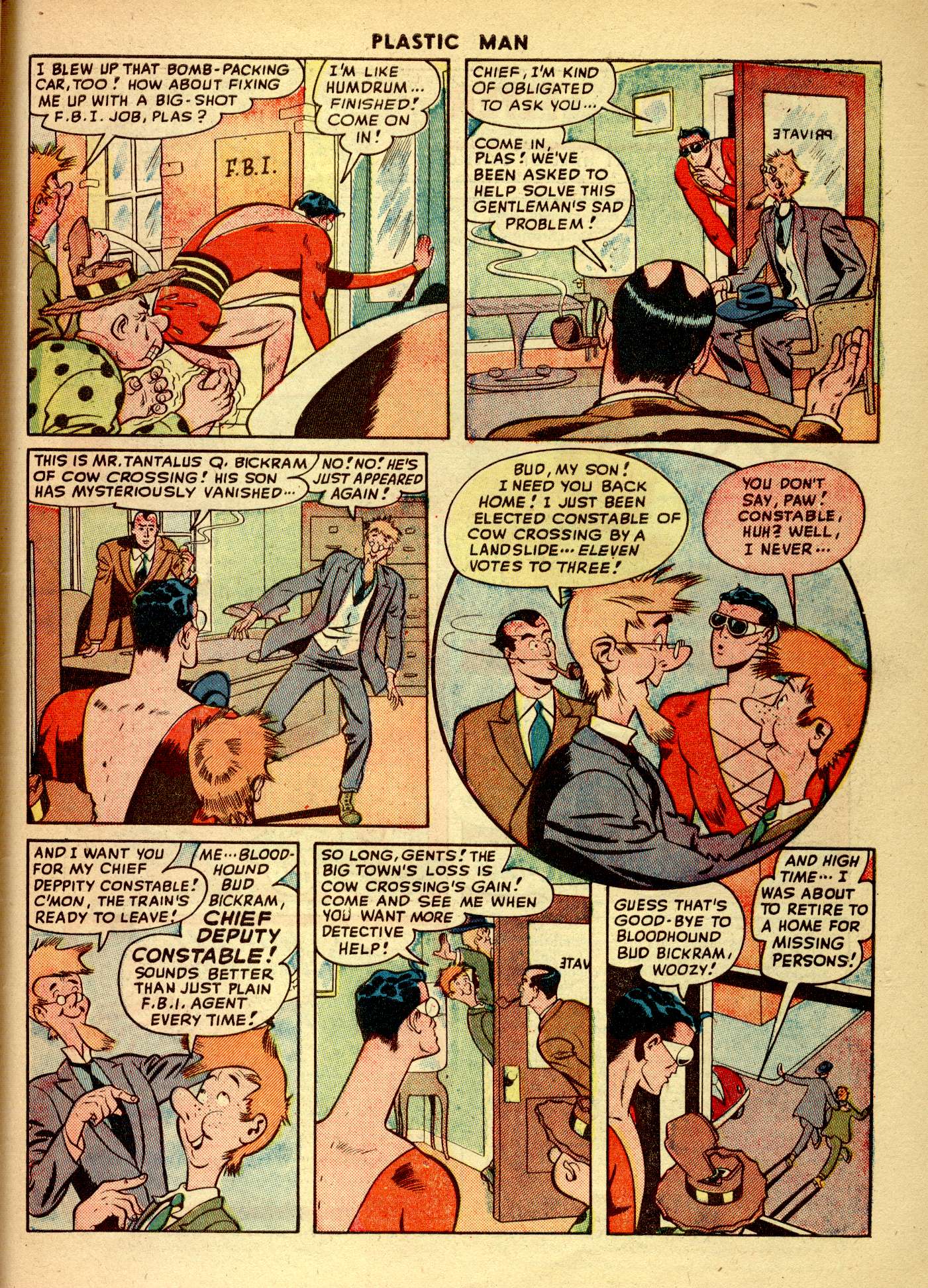 Read online Plastic Man (1943) comic -  Issue #14 - 49