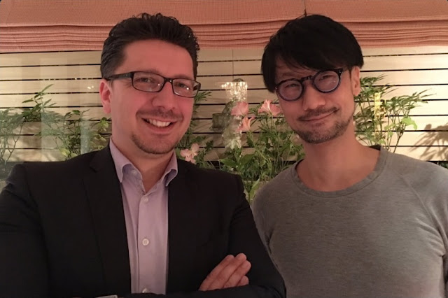 Cédric Biscay with Hideo Kojima in Tokyo