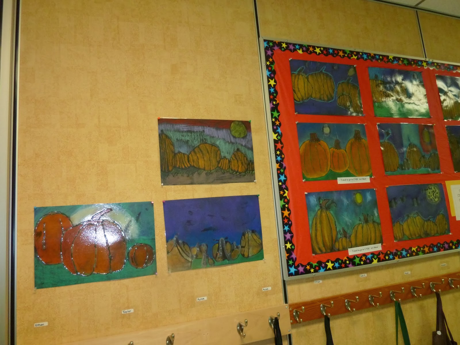 Art Attack Glue Line Chalk Pastel Pumpkins